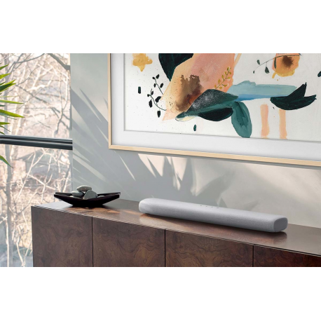 Samsung HW-S61A - Sound bar - 5.0-channel - wireless - Wi-Fi, Bluetooth - App-controlled - 200 Watt - light grey - 13