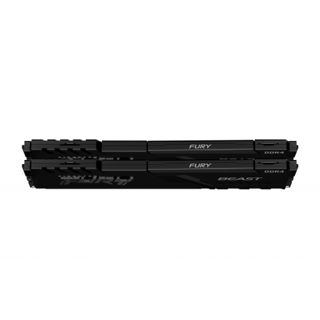 Kingston FURY Beast - DDR4 - kit - 32 GB: 2 x 16 GB - DIMM 288-pin - 3200 MHz / PC4-25600 - CL16 - 1.35 V - unbuffered - non-ECC - black - 4