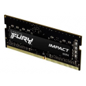 Kingston FURY Impact - DDR4 - module - 8 GB - SO-DIMM 260-pin - 3200 MHz / PC4-25600 - CL20 - 1.2 V - unbuffered - non-ECC - black
