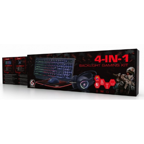 GEMBIRD 4-in-1 backlight gaming kit Phantom US layout