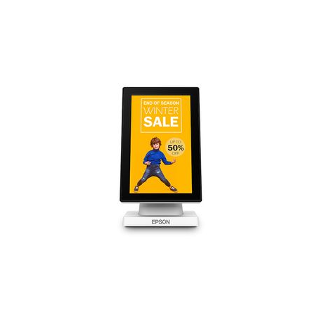 Epson DM-D70 - Customer display - 7" - 800 x 480 - 200 cd / m² - USB - white - USB - 2