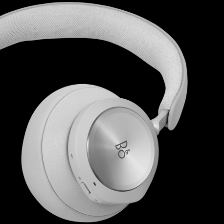 Bang & Olufsen Beoplay Portal - Headphones with mic - full size - Bluetooth  /  2.4 GHz radio frequency - wireless, wired - active noise cancelling - 3.5 mm jack, USB-C - grey mist - 8