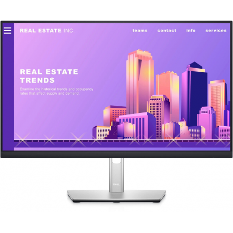 Dell P2422H - LED monitor - 24" (23.8" viewable) - 1920 x 1080 Full HD (1080p) @ 60 Hz - IPS - 250 cd / m² - 1000:1 - 5 ms - HDMI, VGA, DisplayPort - with 3 years Advanced Exchange Service and Limited Hardware Warranty - 0