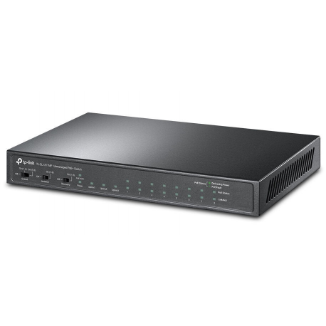 TP-Link TL-SL1311MP V1 - Switch - unmanaged - 8 x 10/100 (PoE+) + 2 x 10/100/1000 + 1 x 1000Base-X SFP - rack-mountable (124 W) - 0