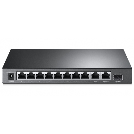 TP-Link TL-SL1311MP V1 - Switch - unmanaged - 8 x 10/100 (PoE+) + 2 x 10/100/1000 + 1 x 1000Base-X SFP - rack-mountable (124 W) - 2