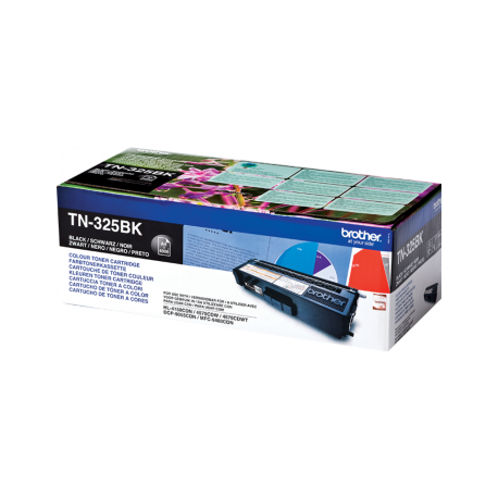 Brother TN325BK - High Yield - black - original - toner cartridge - for Brother DCP-9055, DCP-9270, HL-4140, HL-4150, HL-4570, MFC-9460, MFC-9465, MFC-9970 - 1