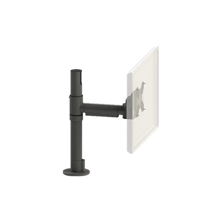 SpacePole Essentials - Mounting kit (pole, swing arm, cover flange, VESA mount base) - for LCD display - white - 0