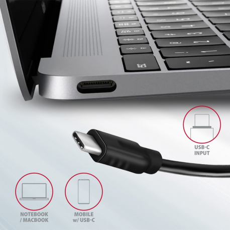 AXAGON HMC-5G2 2x USB-A + 2x USB-C + HDMI, USB-C 3.2 Gen 2 10Gbps hub, PD 60W