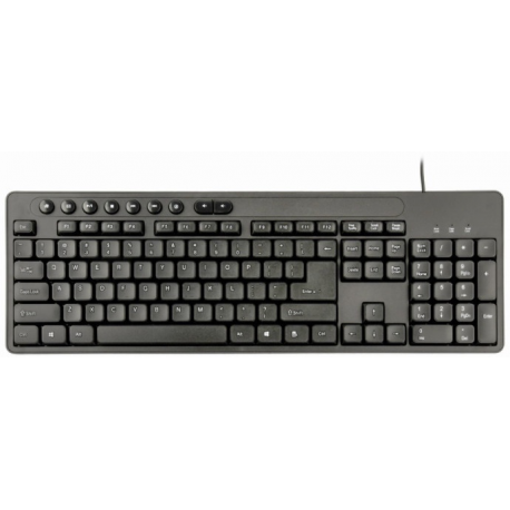Gembird KBS-UM-04 - Keyboard and mouse set - USB - US - black - 3