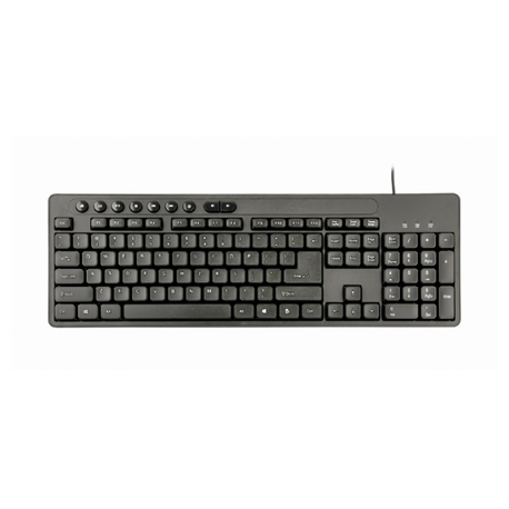 Gembird KBS-UM-04 - Keyboard and mouse set - USB - US - black - 7