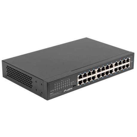 Lanberg RSGE-24 - Switch - unmanaged - 24 x 10 / 100 / 1000 - desktop, rack-mountable - 1