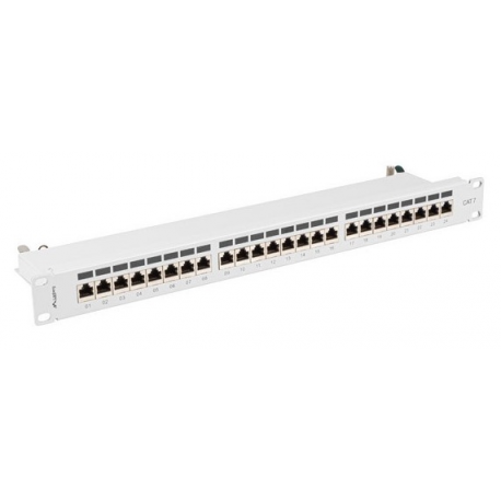 LANBERG patch panel 24 port 1U cat.7 FTP grey