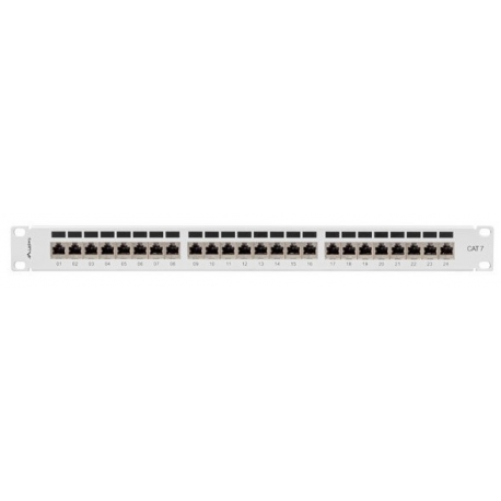 LANBERG patch panel 24 port 1U cat.7 FTP grey