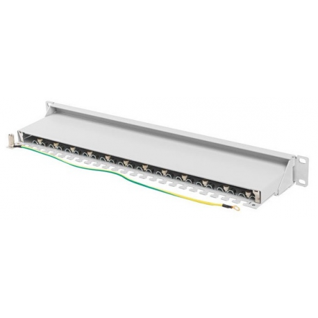 LANBERG patch panel 24 port 1U cat.7 FTP grey
