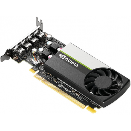 NVIDIA T1000 - Graphics card - T1000 - 4 GB GDDR6 - PCIe 3.0 x16 low profile - 4 x Mini DisplayPort - 0