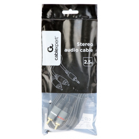 Cablexpert - Audio cable - stereo mini jack (M) to RCA x 2 (M) - 2.5 m - 1