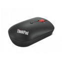 Lenovo ThinkPad Compact - Mouse - right and left-handed - optical - 4 buttons - wireless - 2.4 GHz - USB-C wireless receiver - black - OEM - for ThinkBook 14 G4+ IAP; ThinkPad E14 Gen 4; E15 Gen 4; X1 Carbon Gen 10