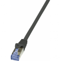 LogiLink PrimeLine - Patch cable - RJ-45 (M) to RJ-45 (M) - 50 m - SFTP, PiMF - CAT 6a - halogen-free, snagless - black