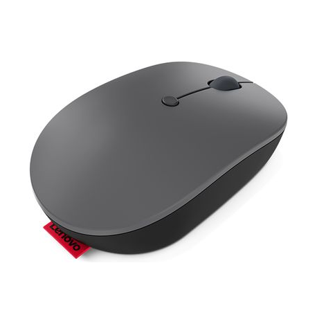 Lenovo Go - Mouse - ergonomic - right and left-handed - blue optical - 5 buttons - wireless - 2.4 GHz - USB-C wireless receiver - storm grey - for ThinkBook 14 G4+ IAP; ThinkPad E14 Gen 4; E15 Gen 4; X1 Carbon Gen 10; ThinkStation P360 - 1