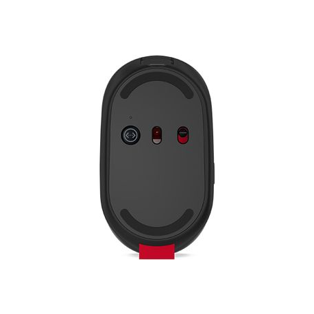 Lenovo Go - Mouse - ergonomic - right and left-handed - blue optical - 5 buttons - wireless - 2.4 GHz - USB-C wireless receiver - storm grey - for ThinkBook 14 G4+ IAP; ThinkPad E14 Gen 4; E15 Gen 4; X1 Carbon Gen 10; ThinkStation P360 - 5