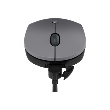 Lenovo Go - Mouse - ergonomic - right and left-handed - blue optical - 5 buttons - wireless - 2.4 GHz - USB-C wireless receiver - storm grey - for ThinkBook 14 G4+ IAP; ThinkPad E14 Gen 4; E15 Gen 4; X1 Carbon Gen 10; ThinkStation P360 - 6