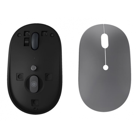 Lenovo Go - Mouse - ergonomic - right and left-handed - blue optical - 5 buttons - wireless - 2.4 GHz - USB-C wireless receiver - storm grey - for ThinkBook 14 G4+ IAP; ThinkPad E14 Gen 4; E15 Gen 4; X1 Carbon Gen 10; ThinkStation P360 - 8