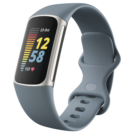 Fitbit Charge 5 Fitness tracker, GPS (satellite), AMOLED, Touchscreen, Heart rate monitor, Activity monitoring 24/7, Waterproof,