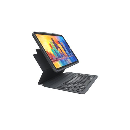 ZAGG Pro Keys - Keyboard and folio case - backlit - Bluetooth - Nordic - black / grey keyboard, black / grey case - for Apple 10.9-inch iPad Air (4th generation) - 0