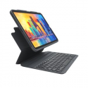 ZAGG Pro Keys - Keyboard and folio case - backlit - Bluetooth - Nordic - black / grey keyboard, black / grey case - for Apple 10.9-inch iPad Air (4th generation)
