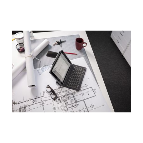 ZAGG Pro Keys - Keyboard and folio case - backlit - Bluetooth - Nordic - black / grey keyboard, black / grey case - for Apple 10.9-inch iPad Air (4th generation) - 8