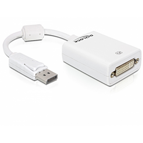 DeLOCK Displayport to DVI Adapter - DisplayPort adapter - DisplayPort (M) to DVI-I (F) - 12.5 cm - 0