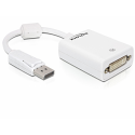 DeLOCK Displayport to DVI Adapter - DisplayPort adapter - DisplayPort (M) to DVI-I (F) - 12.5 cm