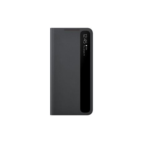 Samsung Smart Clear View Cover EF-ZG991 - Flip cover for mobile phone - black - for Galaxy S21 5G - 0