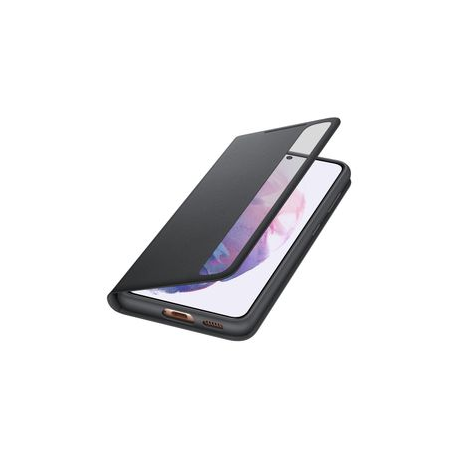Samsung Smart Clear View Cover EF-ZG991 - Flip cover for mobile phone - black - for Galaxy S21 5G - 4