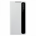Samsung Smart Clear View Cover EF-ZG991 - Flip cover for mobile phone - light grey - for Galaxy S21 5G