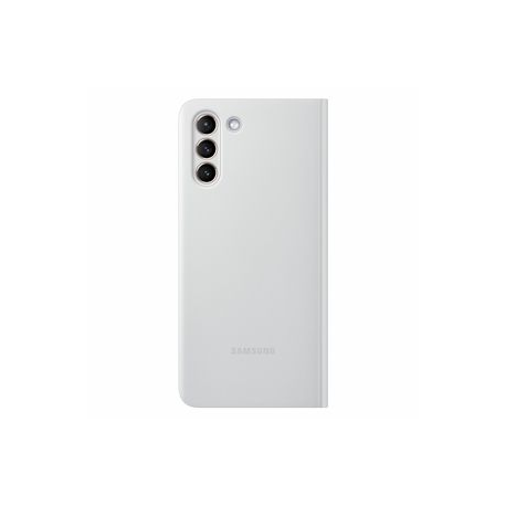 Samsung Smart Clear View Cover EF-ZG996 - Flip cover for mobile phone - light grey - for Galaxy S21+ 5G - 2