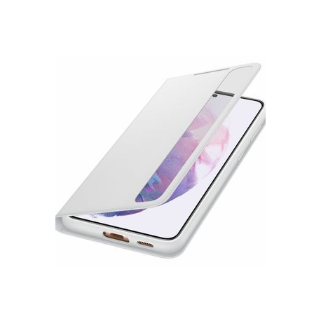 Samsung Smart Clear View Cover EF-ZG996 - Flip cover for mobile phone - light grey - for Galaxy S21+ 5G - 4