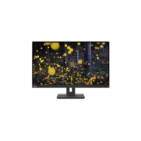 Lenovo ThinkVision E27q-20 - LED monitor - 27" - 2560 x 1440 QHD @ 75 Hz - IPS - 350 cd / m² - 1000:1 - 4 ms - HDMI, DisplayPort - speakers - raven black - 0