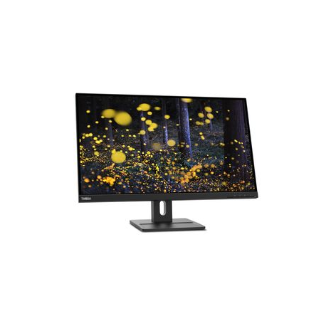 Lenovo ThinkVision E27q-20 - LED monitor - 27" - 2560 x 1440 QHD @ 75 Hz - IPS - 350 cd / m² - 1000:1 - 4 ms - HDMI, DisplayPort - speakers - raven black - 1