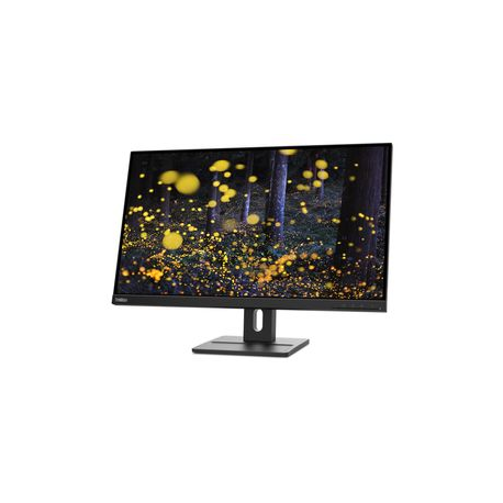Lenovo ThinkVision E27q-20 - LED monitor - 27" - 2560 x 1440 QHD @ 75 Hz - IPS - 350 cd / m² - 1000:1 - 4 ms - HDMI, DisplayPort - speakers - raven black - 2