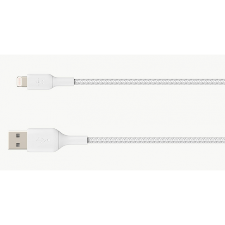 Belkin BOOST CHARGE - Lightning cable - Lightning male to USB male - 1 m - white - for Apple iPad / iPhone / iPod (Lightning) - 0
