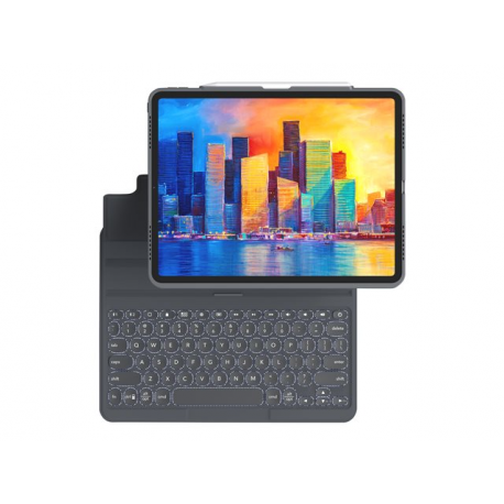 ZAGG Pro Keys - Keyboard and folio case - backlit - Bluetooth - Nordic - black / grey keyboard, black / grey case - for Apple 11-inch iPad Pro (1st generation, 2nd generation, 3rd generation) - 2