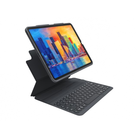 ZAGG Pro Keys - Keyboard and folio case - backlit - Bluetooth - Nordic - black / grey keyboard, black / grey case - for Apple 11-inch iPad Pro (1st generation, 2nd generation, 3rd generation) - 4