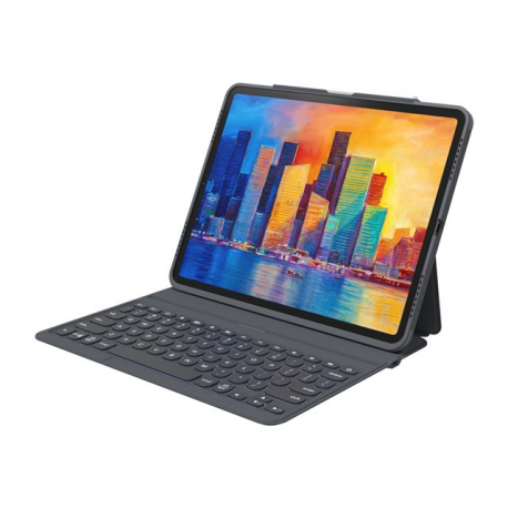 ZAGG Pro Keys - Keyboard and folio case - backlit - Bluetooth - Nordic - black / grey keyboard, black / grey case - for Apple 11-inch iPad Pro (1st generation, 2nd generation, 3rd generation) - 6