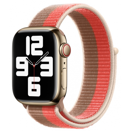 Apple - Loop for smart watch - 145-220 mm - tan, pink pomelo - for Watch (42 mm, 44 mm, 45 mm) - 2