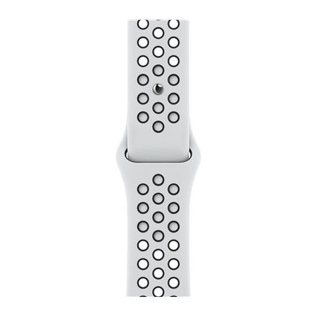Apple Nike - Band for smart watch - 140-210 mm - black, pure platinum - for Watch (42 mm, 44 mm, 45 mm) - 0