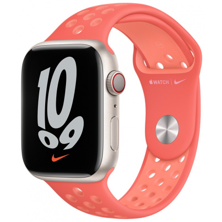 Apple Nike - Band for smart watch - 140-210 mm - magic ember, crimson bliss - for Watch (42 mm, 44 mm, 45 mm) - 2