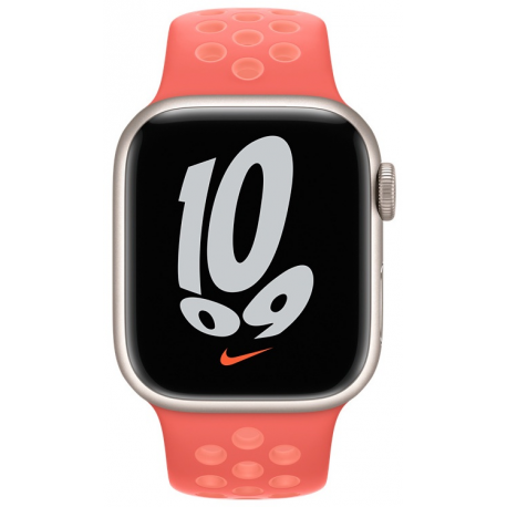 Apple Nike - Band for smart watch - 140-210 mm - magic ember, crimson bliss - for Watch (42 mm, 44 mm, 45 mm) - 3