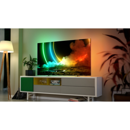 Philips 4K UHD OLED Android™ TV 65" 65OLED706/12 3-sided Ambilight 3840x2160p HDR10+ 4xHDMI 3xUSB LAN WiFi DVB-T/T2/T2-HD/C/S/S2