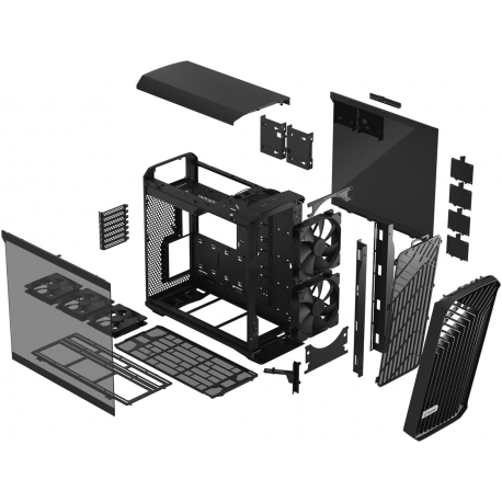 FRACTAL DESIGN Torrent Black TG Light Tint